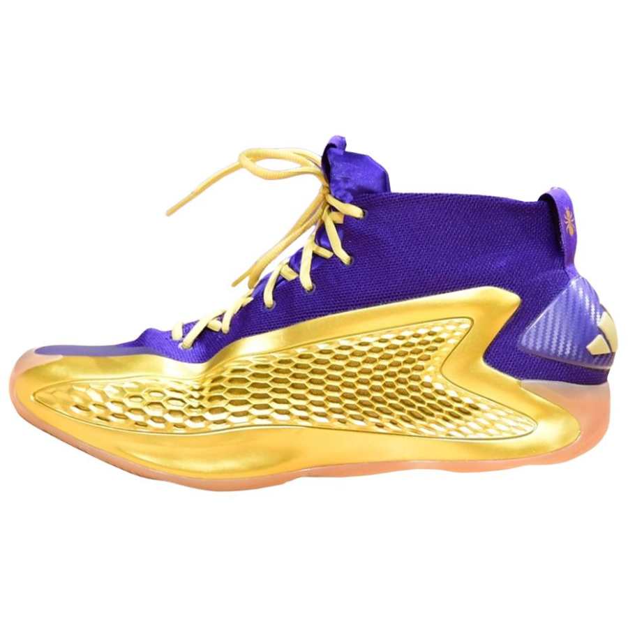 Adidas Adidas A.E. 1 Cushioning Slip Resistant Abrasion Resistant Support Mid top Basketball Shoes Men's Gold