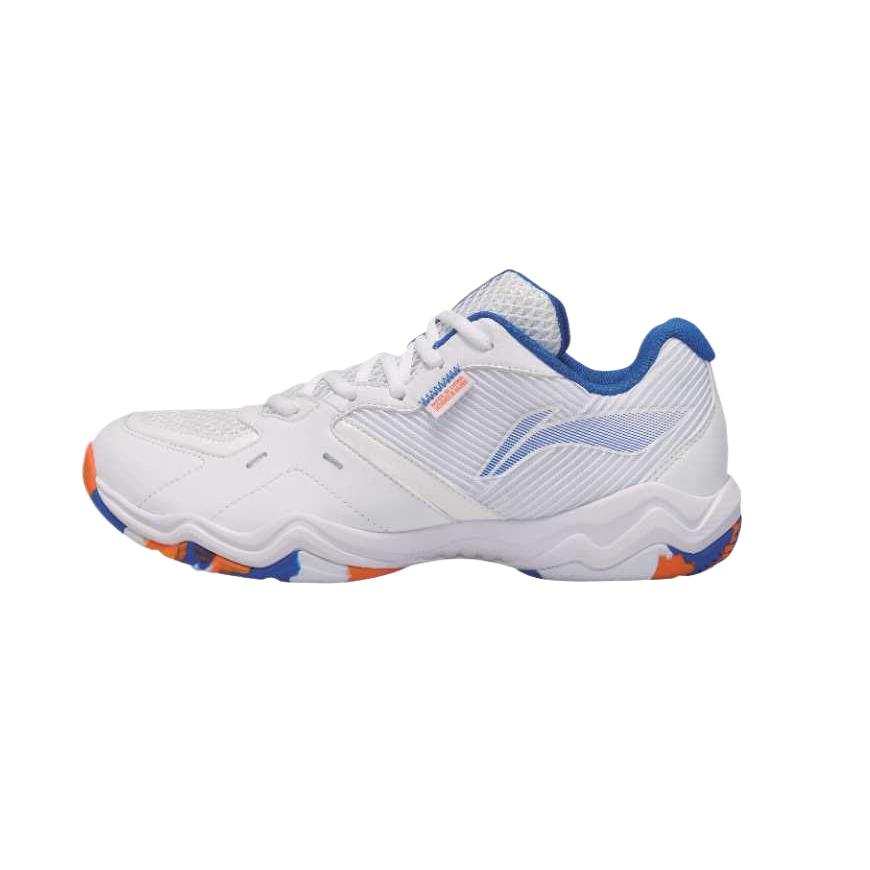 Li-Ning Li Ning Slip Resistant, Abrasion Resistant, Breathable Low top Badminton Shoes Unisex White