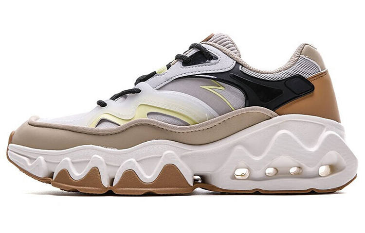 Anta Life Collection Slip-Resistant Coverage Warm Low-Top Chunky Sneakers Men's Gray Brown