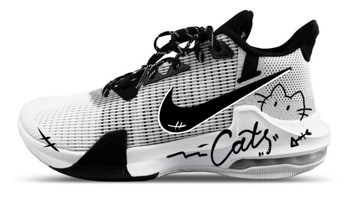Nike Nike Air Max Impact 3 Low top Basketball Shoes Men's Black White Gray