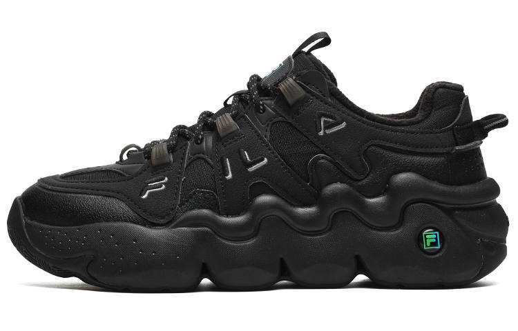 FILA Panini We Velour Retro Basketball Shoes 'Black' Women's