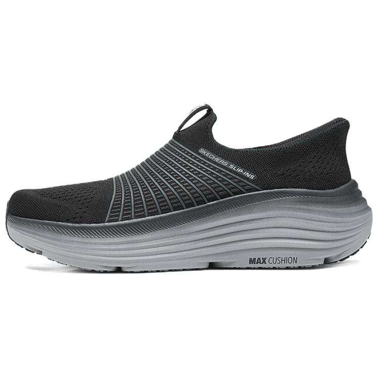 Skechers MEN'S GO Moisture Wicking Lightweight Breathable Slip Resistant Casual Shoes Men's Black Gray