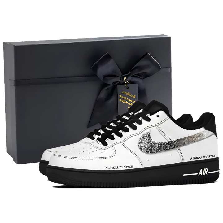 Nike Nike Air Force 1 Spacewalk, Trendy, Comfortable, Versatile Applique Coverage Cushioning Abrasion Resistant Low top