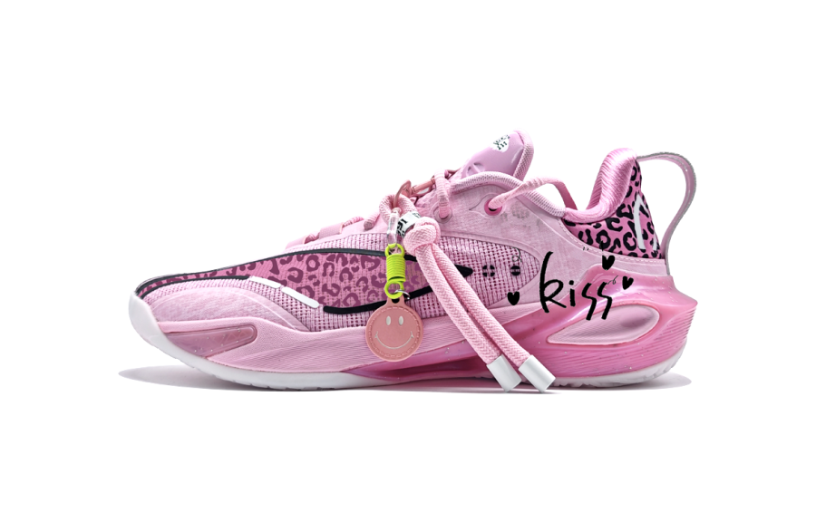 Li-Ning Li Ning Speed 11 Abrasion Resistant Slip Resistant Low top Basketball Shoes Unisex Pink