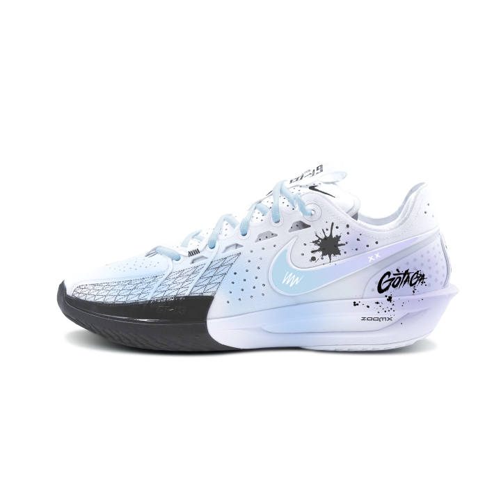 Nike Nike G.T. Cut 3 Neon Nebula Cushioning Abrasion Resistant Support Low top Basketball Shoes Unisex Black White