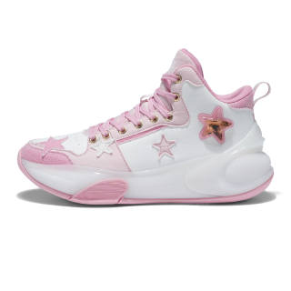 DEVIL AND ANGEL Slip Resistant, Abrasion Resistant, Breathable Low top Vintage Basketball Shoes Unisex Cheese Peach