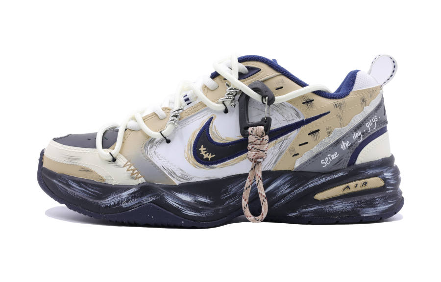 Nike Nike Air Monarch 4 Slip Resistant Low top Chunky Sneakers Unisex Gray Yellow