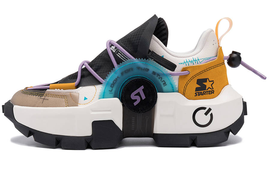 STARTER STARTER Synthetic Leather, Mesh Lightweight Abrasion Resistant Height Increasing