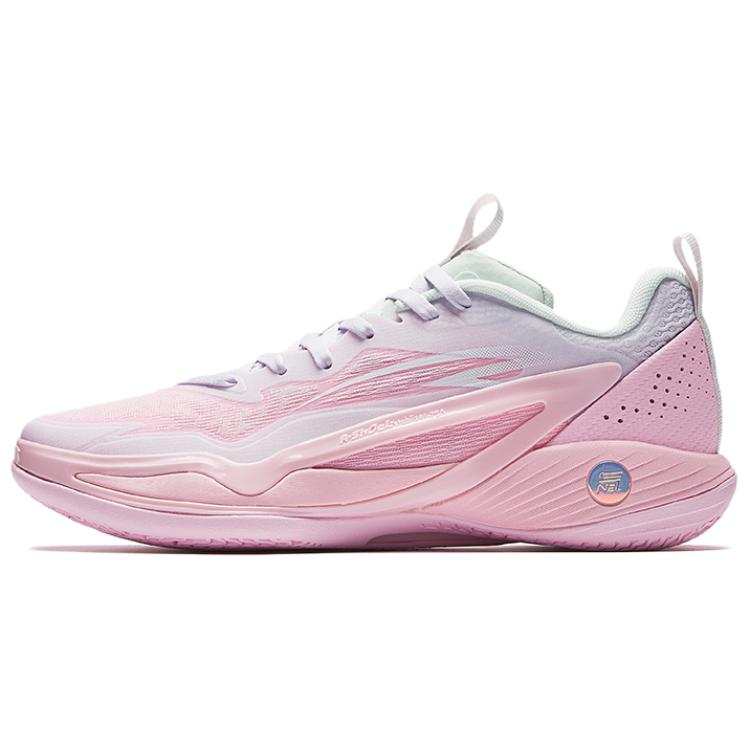 ANTA SUPERSTORE CHAOJIANTA Breathable Lightweight Rebound Low top Basketball Shoes Men's Pink