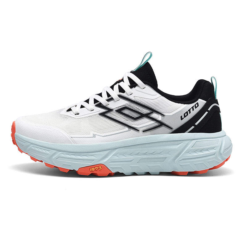 LOTTO Slip Resistant, Abrasion Resistant, Breathable, Lightweight Low top Hiking Shoes Men's White Black