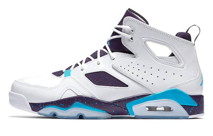 Jordan Jordan Flight Club 91 White Blue Mid top Basketball Shoes Men's White Blue