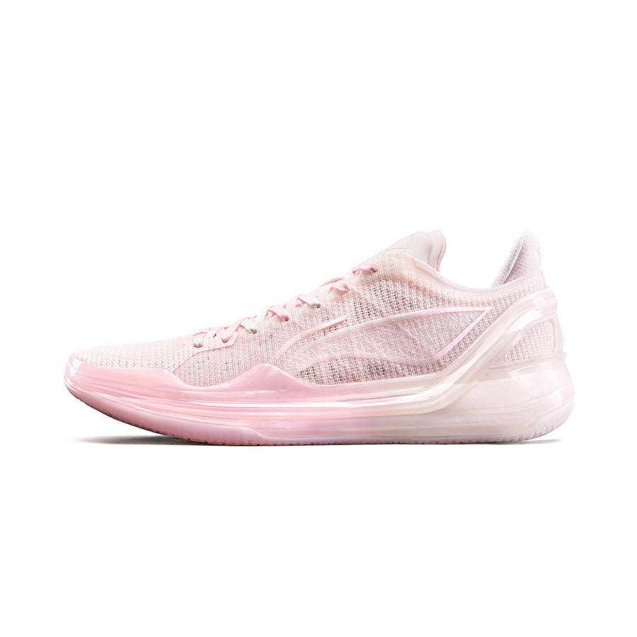 Li-Ning Li Ning Liren 4 V2 Cushioning Slip Resistant Lightweight Rebound Low top Basketball Shoes Men's Pink