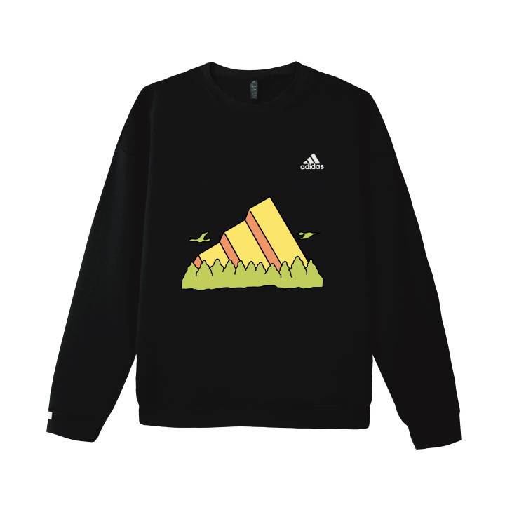Adidas Adidas Long Sleeved Sweatshirt Unisex Black