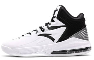 ANTA Basketball Collection Basketball Shoes Men's High Top White/Black