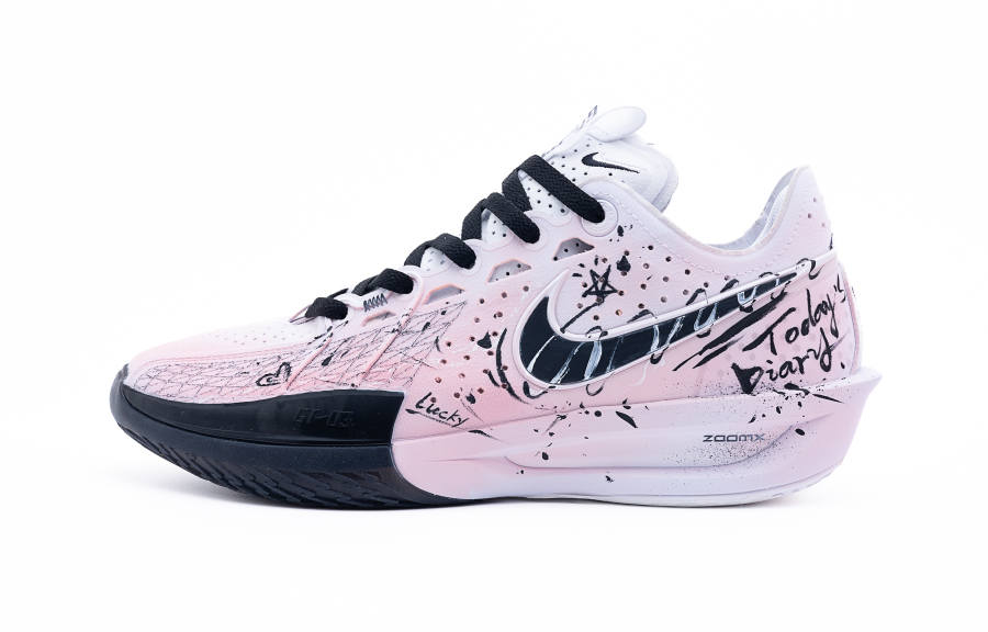 Nike Nike G.T. Cut 3 Pink Lucky Day Slip Resistant Abrasion Resistant Low top Basketball Shoes Unisex Pink Black