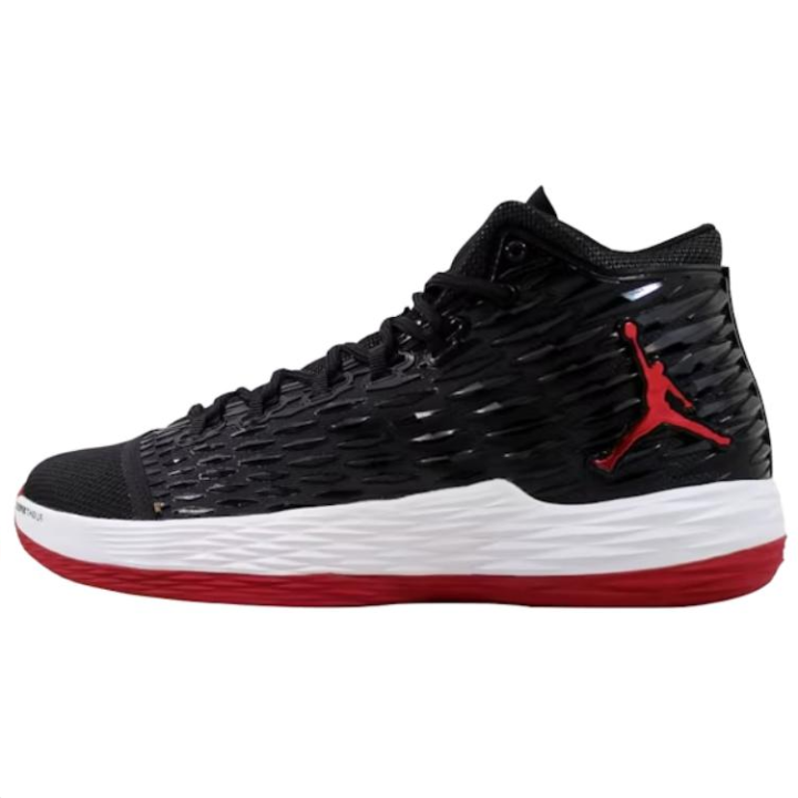 Jordan Jordan Melo M13 Comfortable And Trendy Abrasion Resistant Mid top Basketball Shoes Unisex Black