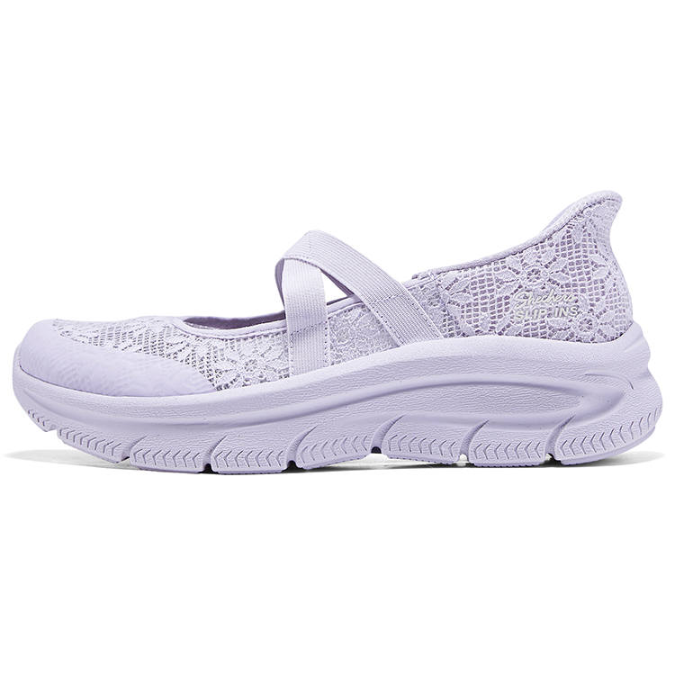 Skechers Slip Ins Hands Free Slip on Shoes Mary Jane Shoes Women's Purple