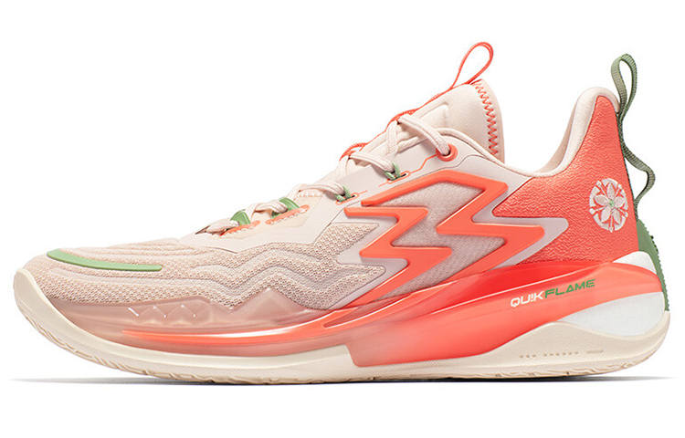 361° Big3 3.0 Pro Cushioning, Wear Resistant Low top Basketball Shoes Men's Light Peach Pink