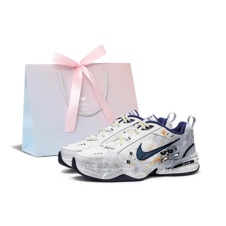 Nike Nike Air Monarch 4 Black Ink Sunglasses Humor Abrasion Resistant Height Increasing Abrasion Resistant Height Increasing