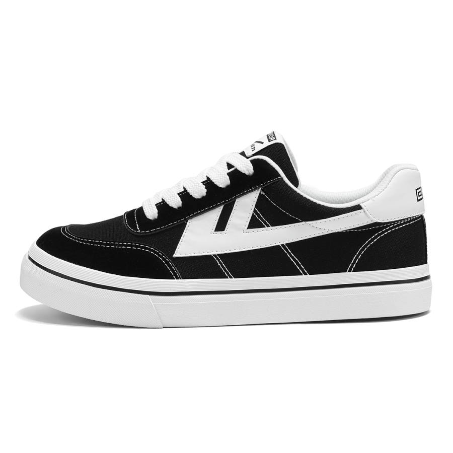 Warrior Breathable Lightweight Breathable And Lightweight Low top Skateboard Shoes Unisex Black
