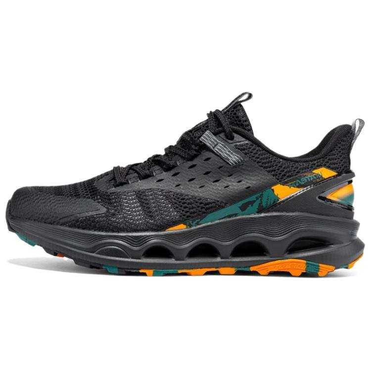 361° Slip Resistant Abrasion Resistant Low top Hiking Shoes Men's Black Orange