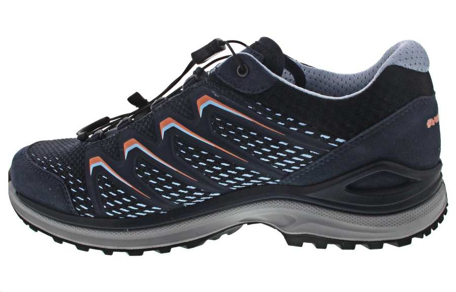 Lowa Maddo Maddox Gtx Lo Ws Comfortable Abrasion Resistant Low top Outdoor Shoes Women's Navy Blue