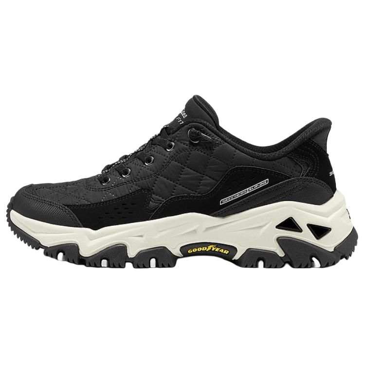 Skechers OUTDOOR Abrasion Resistant Support Rebound Mountaineering Hiking Shoes Women's Black White