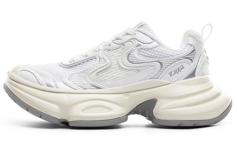 Kappa X Low top Chunky Sneakers Women's White Silver