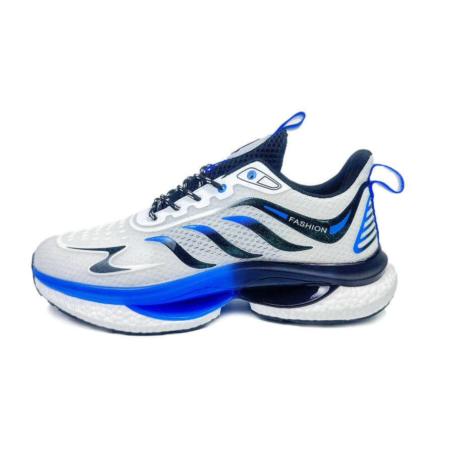 BAGE BAGE Fabric Slip Resistant, Abrasion Resistant, Breathable Low top Chunky Sneakers Men's Blue