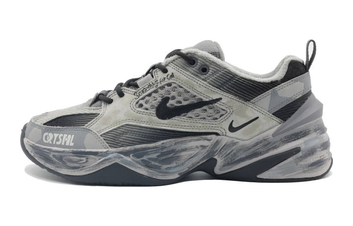 Nike Nike M2K Mist Performance Slip Resistant Abrasion Resistant Low top Chunky Sneakers Unisex Gray Black