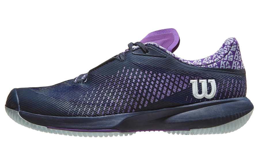 Wilson Kaos Swift 1.5 Abrasion Resistant Cushioning Low top Tennis Shoes Women's Purple Gray