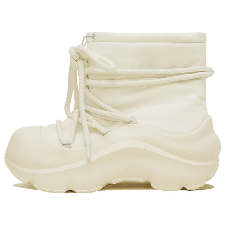 KAALIXTO Abrasion Resistant Slip Resistant Short Snow Boots Unisex Beige