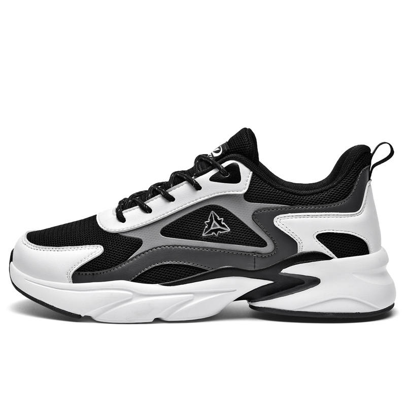 PALATIAL Plus Size Sports Breathable Mesh Comfortable And Trendy Low top Chunky Sneakers Men's