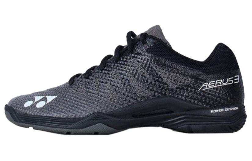 YONEX POWER CUSHION AERUS Cushioning Breathable Cushioning Breathable Low top Badminton Shoes Unisex Black