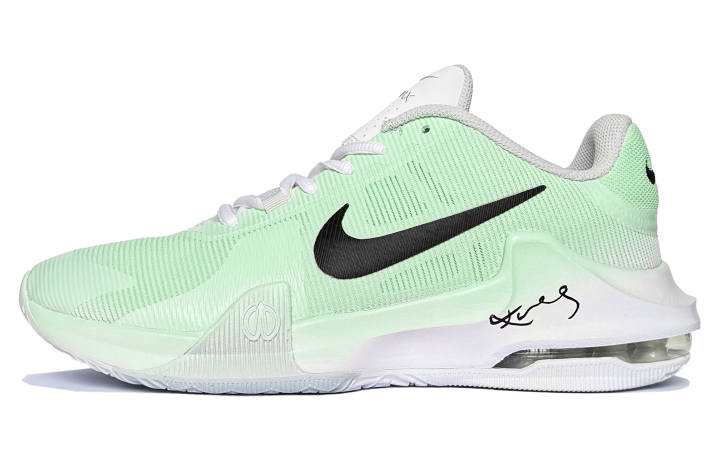 Nike Nike Air Max Impact 4 Lunar Post, Firefly Forest Abrasion Resistant Low top Basketball Shoes Men's Green White