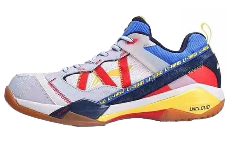 Li-Ning Li Ning G Enemy ACE Professional Low top Badminton Shoes Men's White Blue