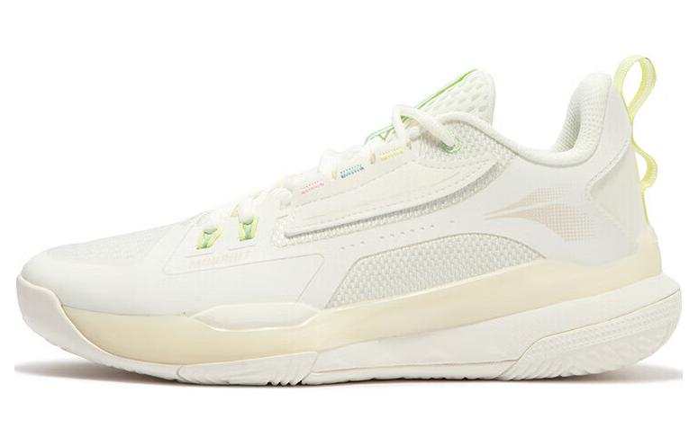 361° Burning Fight 3.0 Basketball Shoes Men's Low Top Ecru