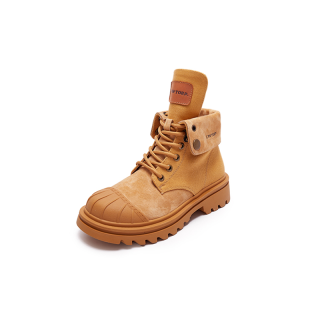 CAN·TORP Vintage Yellow Boots Ankle Boots Unisex