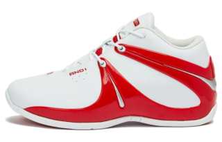 AND1 Rise Cushioning Slip Resistant Cushioning Slip Resistant Mid top Basketball Shoes Men's White Red