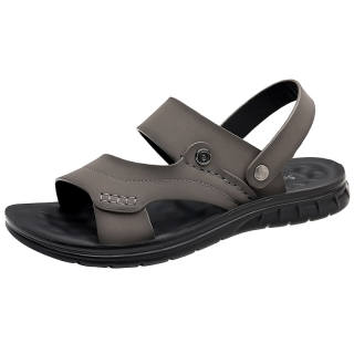 SHENNUO Beach Sandals Men's Black/Gray