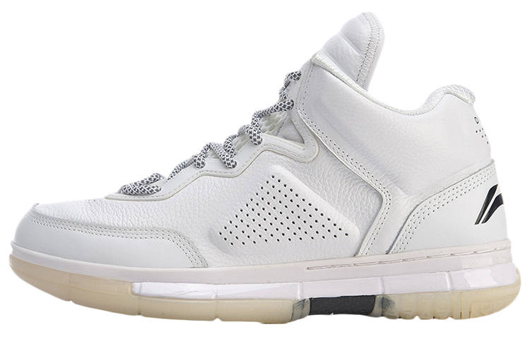 Li-Ning Li Ning Basketball Shoes Men's Mid Top White/Red