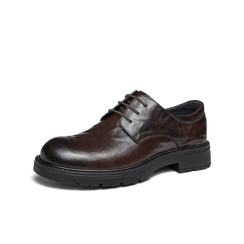 CAMEL CAMEL Casual Leather Shoes Men's Low Top Black, Brown