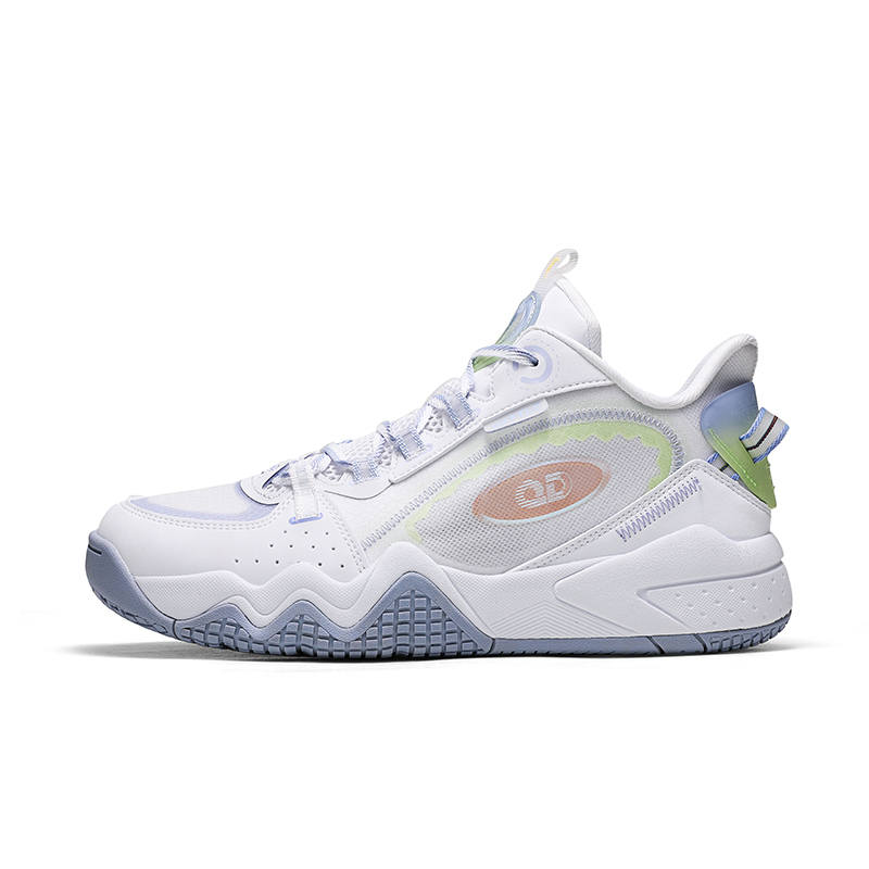 QIAODAN Mid top Basketball Shoes Women's White Green