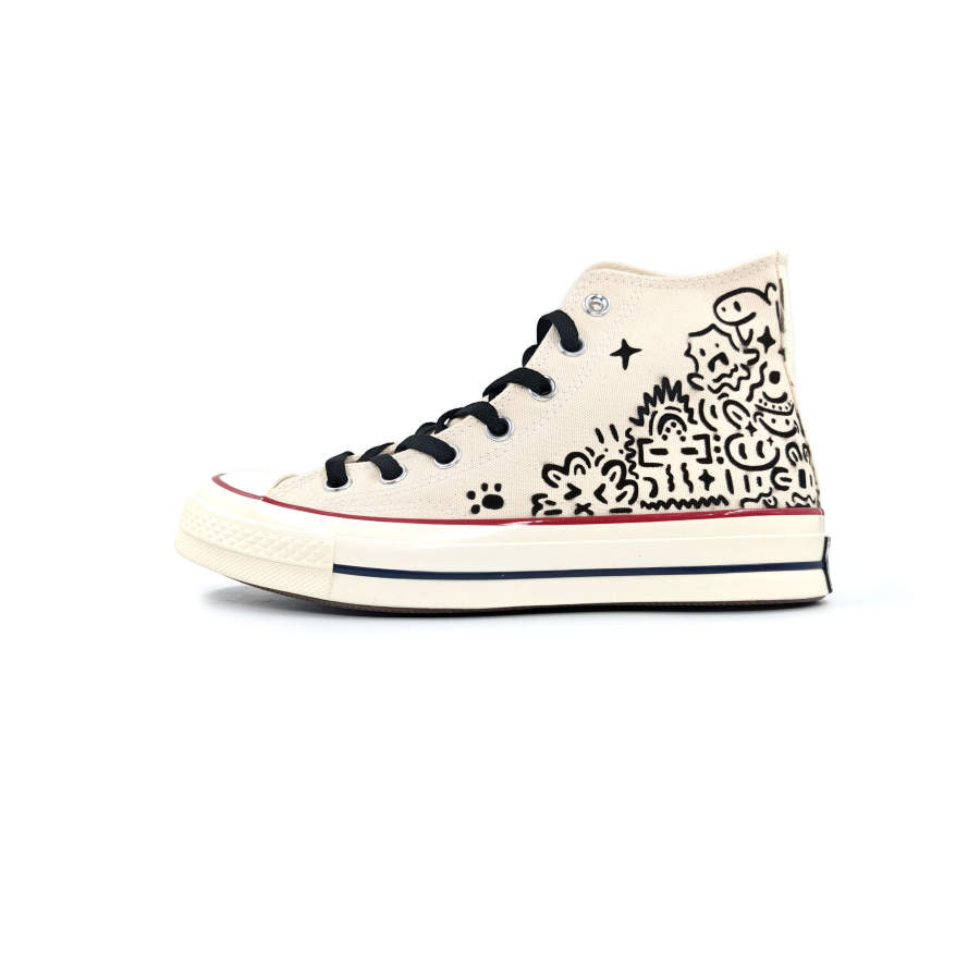 Converse 1970s All Star Slip Resistant, Abrasion Resistant, Quick Dry High top Canvas Shoes Unisex Ecru