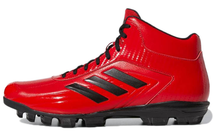 Adidas Adidas Adizero Slip Resistant And Abrasion Resistant Coverage Mid top Training Shoes Men's Red Black