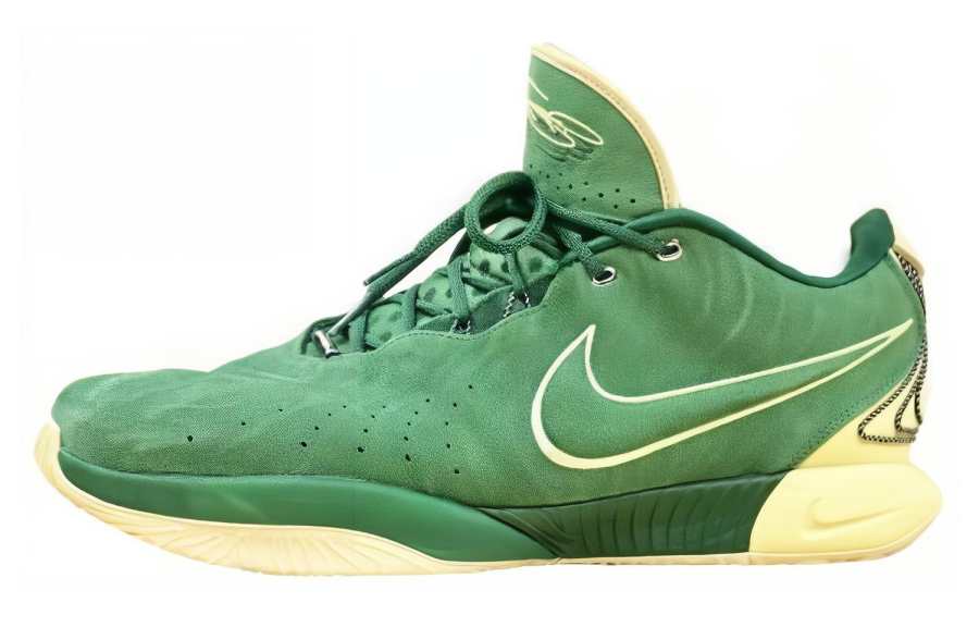 Nike Nike Lebron 21 PE 'SVSM' Slip Resistant Slip Resistant Low top Basketball Shoes Men's Green Yellow