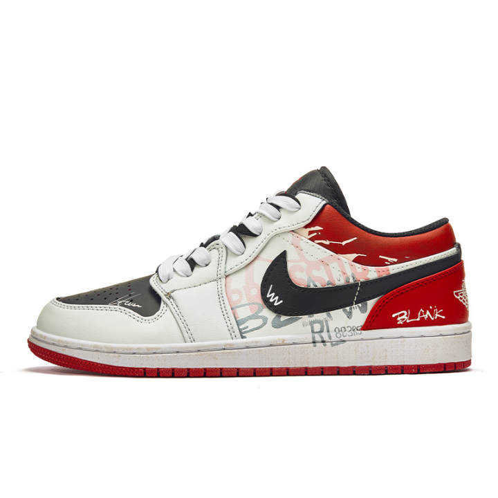 Jordan Jordan Air Jordan 1 ADCDAVINCI Custom, Confession Book, Burned Out Slip Resistant Abrasion Resistant