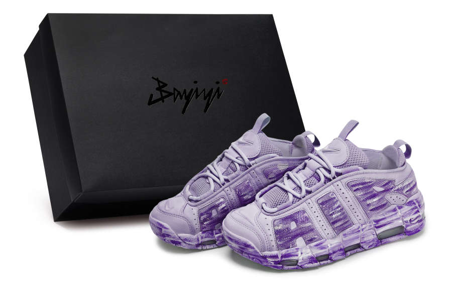 Nike Nike Air More Uptempo 811 Manufacturing, Yunyi Nanshan Purple, Special Shoe Box Abrasion Resistant Abrasion Resistant