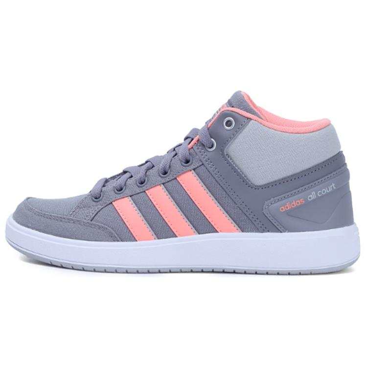 Adidas Adidas Cloudfoam All Court Slip Resistant Abrasion Resistant Mid top Tennis Shoes Women's Gray