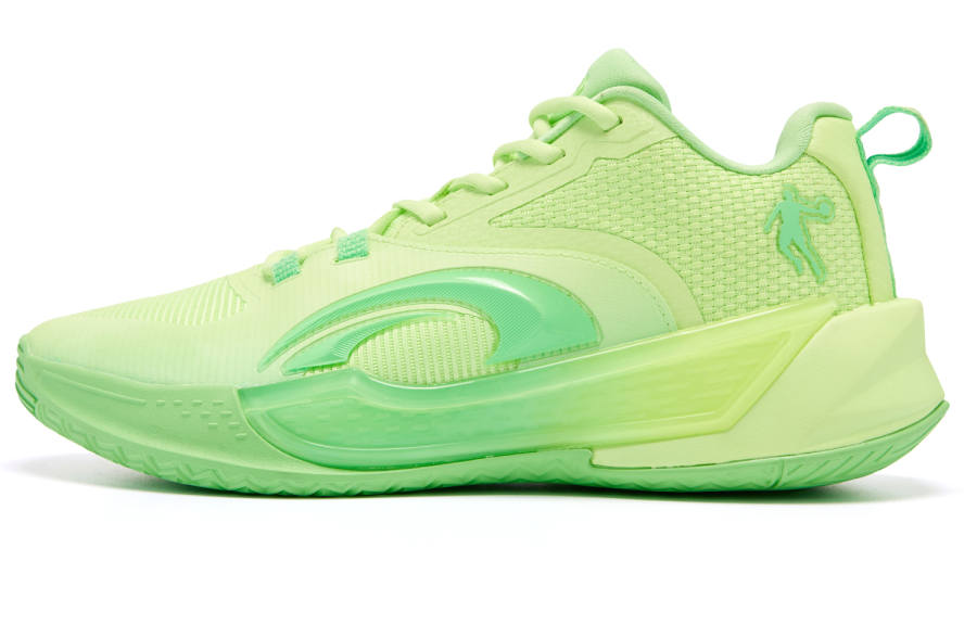 QIAODAN Halberd 7TEAM Cushioning Slip Resistant Abrasion Resistant Low top Basketball Shoes Men's Green